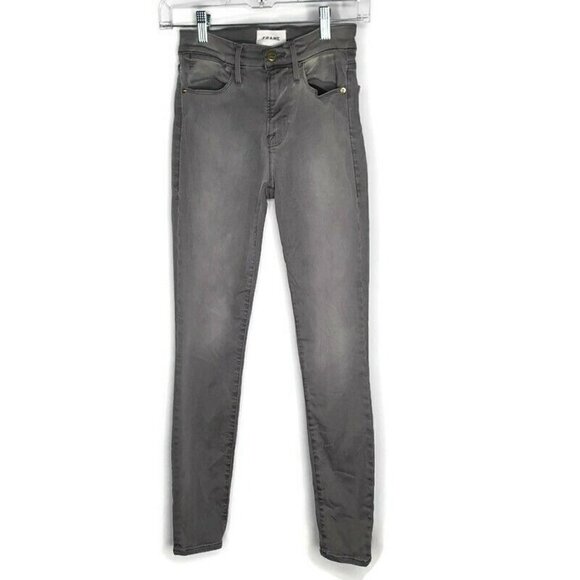 Frame Denim Le High Skinny 24 Gray Jeans High Rise - Picture 1 of 6